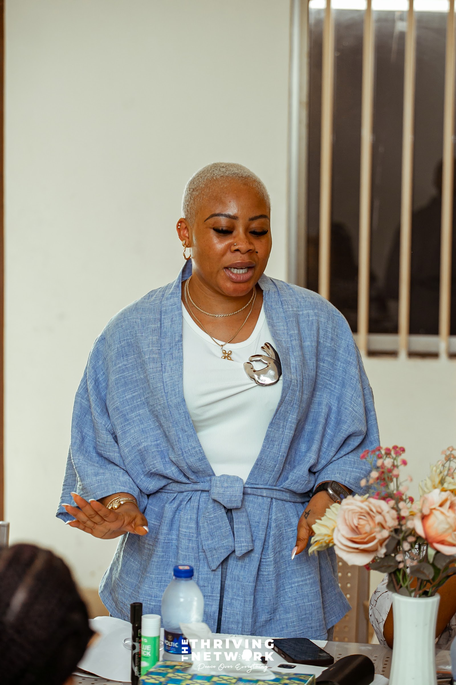 A facilitator speaking during TTNGH's Vision with Clarity programme